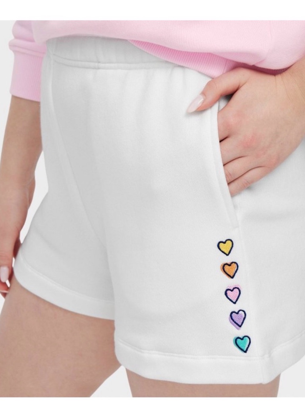 Roller Rabbit x Target Disco Heart Shorts - white
